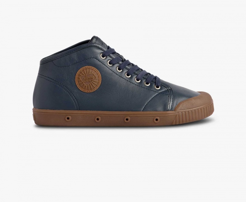 Basket Spring Court B2 Sheepskin Bleu Homme | JVE-70546417